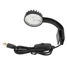 Mini-plantes LED à pince pour aquarium en plastique, lampe LED alimentée par USB, éclairage d'ambiance naturel, design compact, haute luminosité,