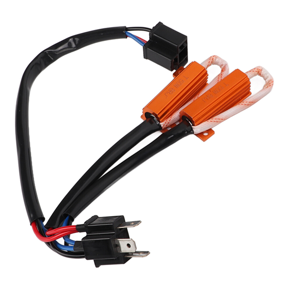 2Pcs H4 50W 8Î© Led Resistors For Error-Free Car Led Decoding 9351382329984