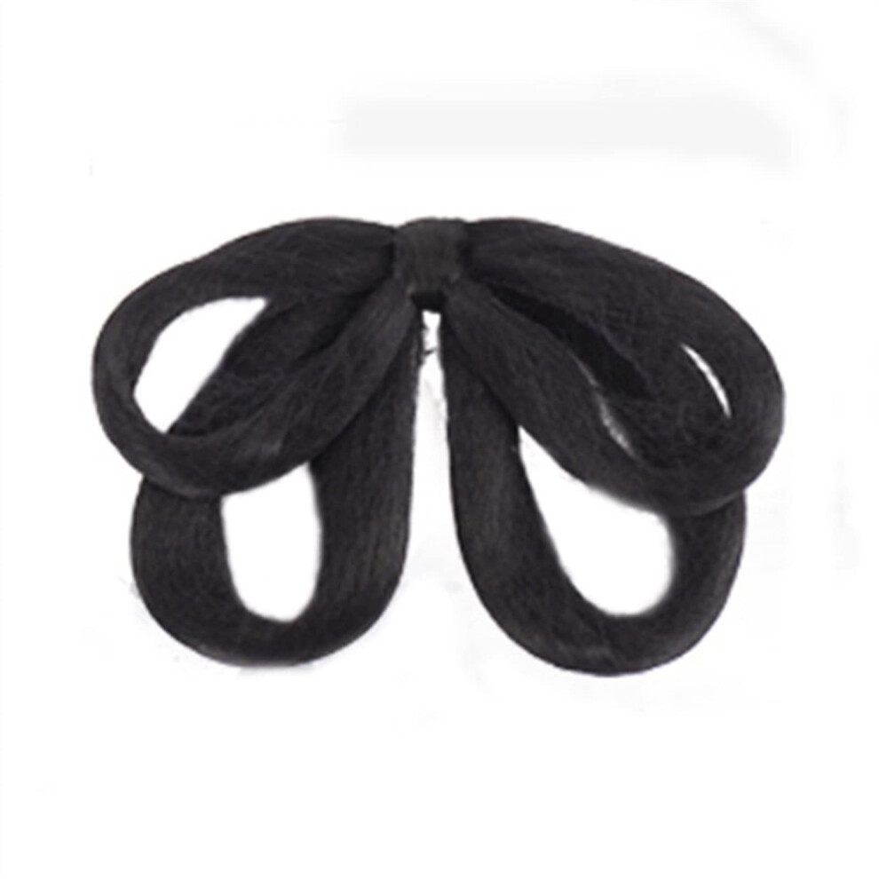 Unisex Black Hair Bun Extensions Hanfu Cosplay Chignon Synthetic Wig For Women Chinese Ancient Hairstyle