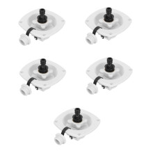 RV Water Inlet Filling Opening for Sea Water, Camper Parts, White PP, 5pcs