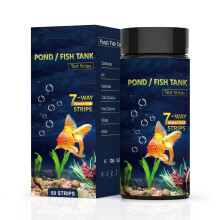 Fish Tank Test Strips 50Strip Kit For Aquarium pH Alkalinity Chlorine Carbonate Hardness Quick Readings Tanks And Ponds