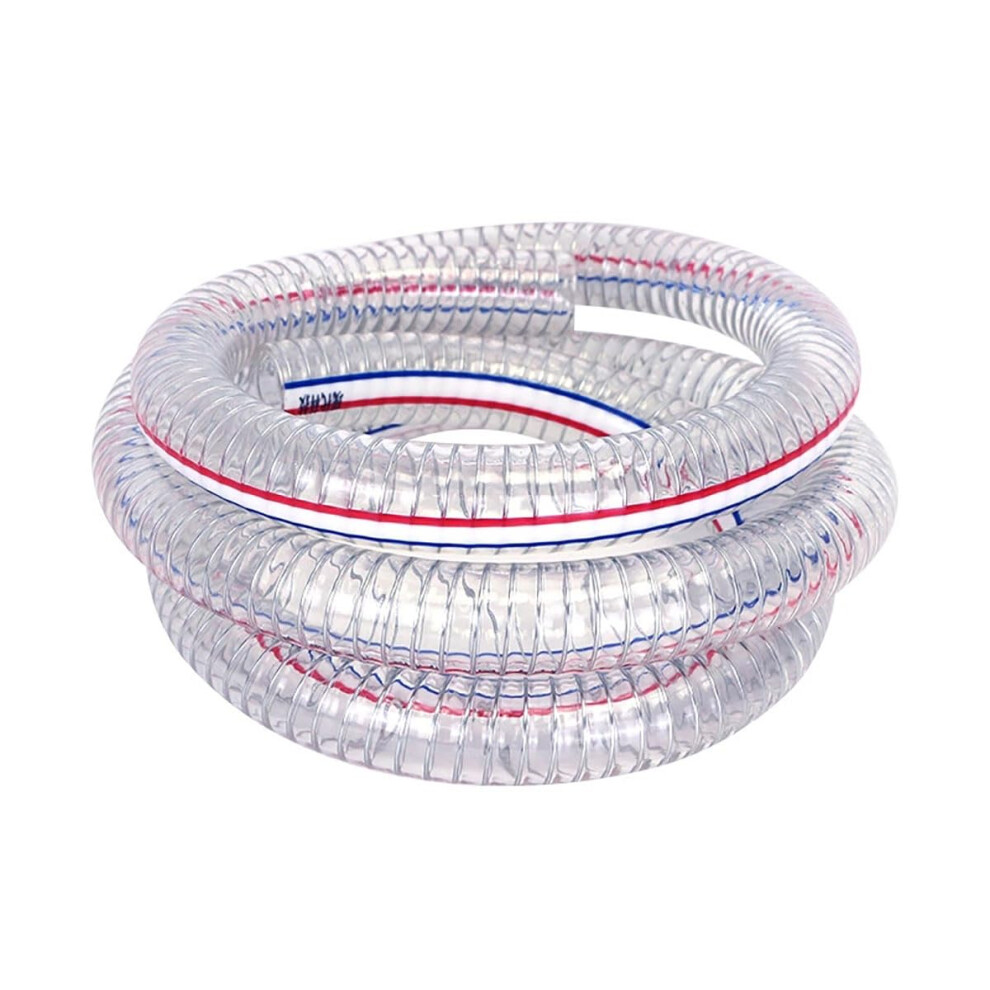 Pvc Steel Wire Hose Clear Pvc Tubing Pressure Flexible 1M For Water Oil Air Transfer 100Mm 9187378394120
