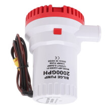 Silent Marine Bilge Pump 12V 2000 GPH Submersible for Pools & Ponds