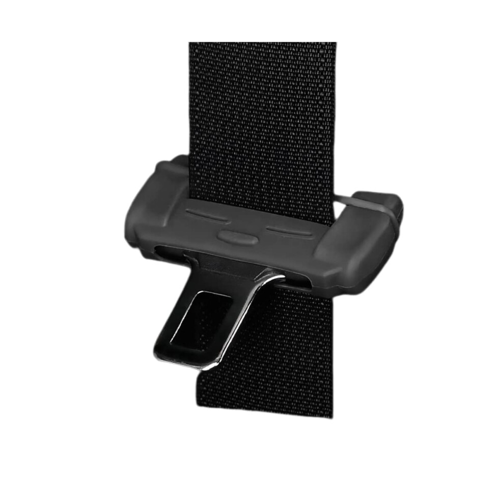 Car Seat Belt Buckle Cover Silicone Protector Universal Fit Antiscratch Noise Reduction Black 9189345336256