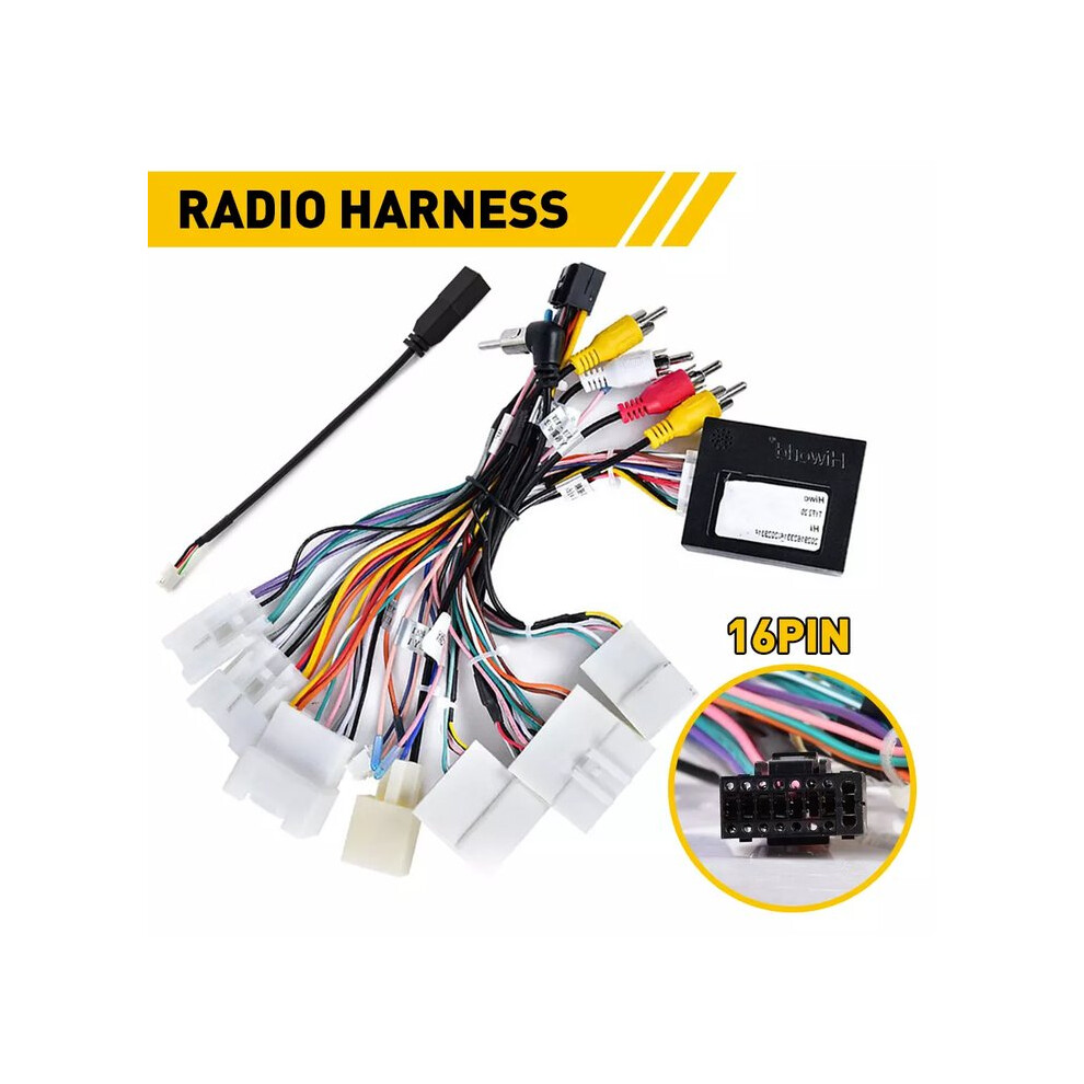 Car Stereo Radio Power Harness, Adapter For Toyota Models With Easy Installation Plug And Play, Not Fit For Jbl Amplifier, Fits Android Aftermarket 9169997460905