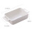 Stylish Rectangular Design Baking Pan, Fine White Porcelain With Double Handles, Versatile Baking Dish For Everyday Use And Professional Cooking, 5