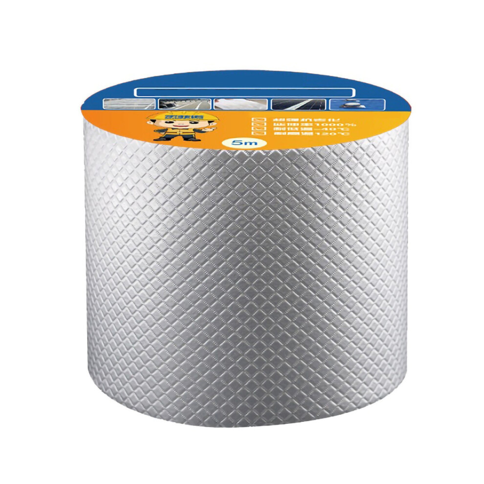 Permanent Waterproof Aluminum Butyl Tape For Leak Repair, High Viscosity Sealing Tape For Roof, Window, Boat, And Outdoor Projects, 5Cmx5m, Safe 9169997461117