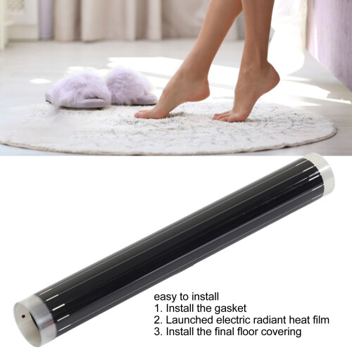 Electric Floor Heating Mat 220V Low Noise 100cm Uniform Heating 1