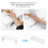 2 pezzi Bracciolo per manicure bianco 30x10,5x9,5 cm Altezza < 8 cm 5
