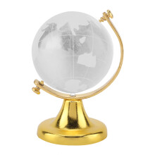 Ornament decorativ de birou din cristal, decor pentru biroul de acasă, cadou minunat, decorațiune frumoasă pentru globul rotund de sticlă al