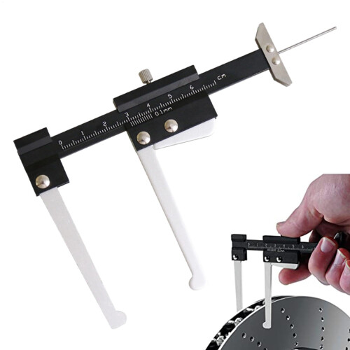 Brake Thickness Ruler Rotor Gauge Tyre Tread Depth Caliper