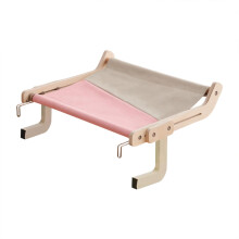 Space Saving Window Cat Seat Adjustable Cat Hammock Easy Assembly Cat Perch Bed For Windowsills Drawers Cabinets Pink