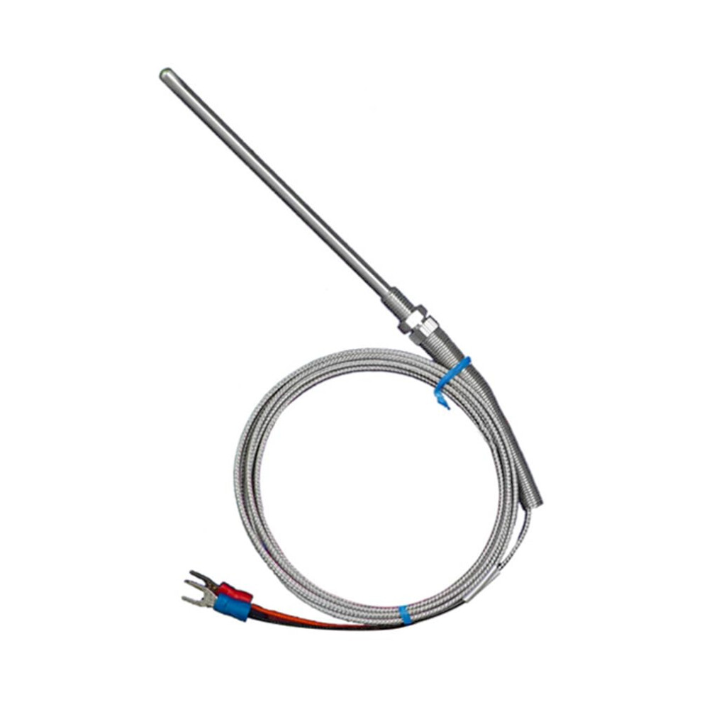 5M Type K Thermocouple Transmitter Probe, M8 Thread, Metal Shielded Wire, Temperature Sensor 9382693848796