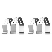 Universal A Style Meat Thermometer Probe Clip Holder Ambient Temperature Readings BBQ Smoker Oven Grill,Set of 4