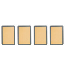 4 Stück Wiederverwendbare Umweltschutz-Silikon-Backmatte, Antihaft-Silikon-Ofenmatte, Teig-Rollmatte, Backmatte, Gebäck, Ton-Pad,