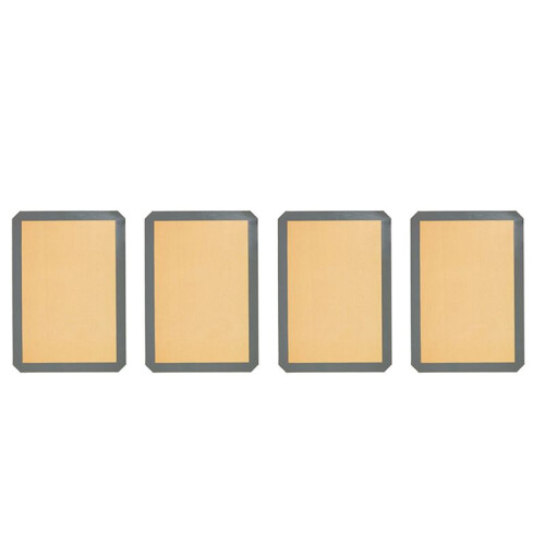 4pcs Reusable Environmental Protection Silicone Baking Mat Non-Stick Silicone Oven Dough Rolling Baking Mat 30 X 20cm