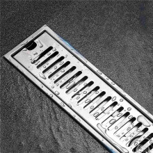 3X Rectangular Linear Shower Floor Drain Long Linear Drainage Channel Drain for Hotel Bathroom Kitchen Floor 20cm