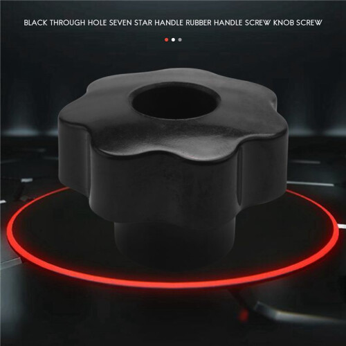 10 Pcs M10 10mm Dia Thread Black Plastic Star  Clamping Knob Grip 2