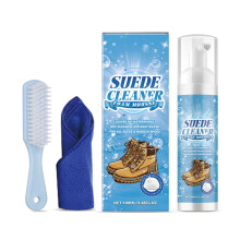 100 Professional Suede Nubuck Cleaner Foam Kits with Brush and Cloth, Restores Shoes, Boots, Bags, Jackets, Handbags, NonToxic Suede Fabric Cleaner