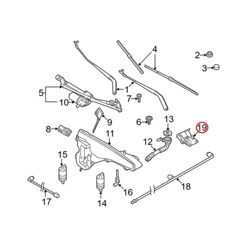 2X for - X1 X6 Series E84 E71 E72 Windshield Washer Spray Nozzle 7183343 1