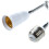 4X E27 to E27 Light Lamp Bulb Flexible Extension Adaptor Converter (White,60cm) 5