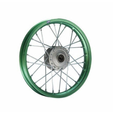 14inch green anodized aluminum front rim, compatible with most 12mm axle models