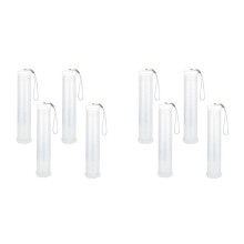 Lot de 8 ÉTuis à Pinceaux en Plastique Extensibles, Tube de Support de Pinceau Long Transparent, Contenant de Rangement pour Crayons