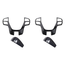 2X para Ranger Everest Endeavour 2015+ Volante de Fibra de Carbono Y Cubierta de Cambio de Marchas Accesorios de Decoración Marco Embellecedor