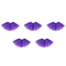5X Inteligente Bambino Ragazza Abiti Stelle Paillettes Sottoveste Balletto Soffice Tutu Gonna Viola
