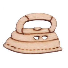 200 Unids Máquina de Coser Tijeras en Forma de Botones de Madera Botón de Costura para Niños Ropa Botón Decorativo Scrapbooking Accesorio