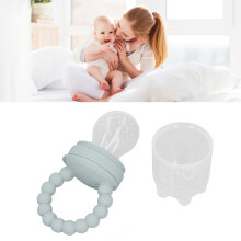 Food Grade Silicone Baby Fruit Feeder Pacifier for Sore Gums Relief Green 70ML