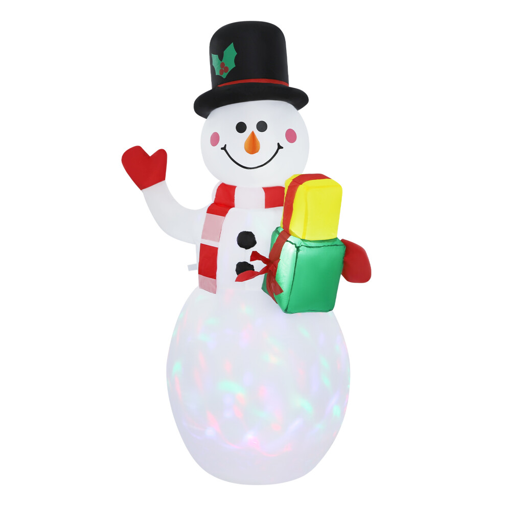 1.5m Inflatable Snowman Decoration with Lights