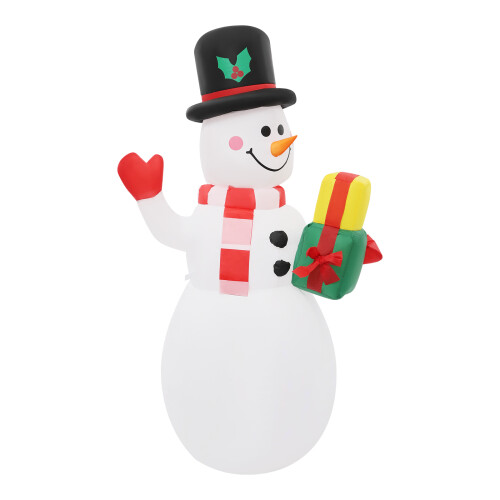 1.5m Inflatable Snowman Decoration with Lights 2