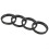Plastic wheel spacers, 66 mm, for improved alignment and comfort, 4 pieces 1