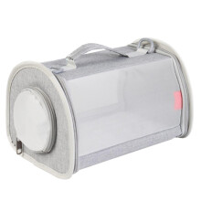 Pet carrier bag, portable bag for hamsters, birds, outdoor, travel, pet hamster, handbag with window gray Ref: 9347