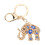 Μπρελόκ Lucky Elephant Rhinestone για γυναίκες, τσάντα αυτοκινήτου, γούρι, κρύσταλλο, στρας, 5
