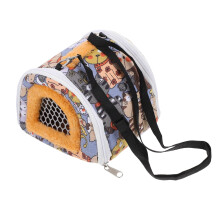 1piece Pet Carrier Bag for Outdoor, Breathable for Hamsters, Guinea Pigs, Hedgehogs, Portable with Adjustable Strap