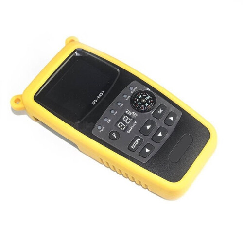 WS-6933 Medidor de Localizador de Satélite Digital DVB-S2 FTA com Tela LCD de 2,1 Polegadas, Bandas C e KU, Plugue Do Reino Unido 2