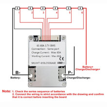 BMS 6S Lithium-Batterie-Schutzplatine für Elektronische Werkzeuge, Rollstühle, Fahrzeuge, 60 A