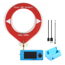 SI4732 Radio 10khz-180 Mhz SW MW VHF Radio FM/AM/LSB/USB Pocket Radio 1.9inch Screen Radio+ Amplifier Mount A