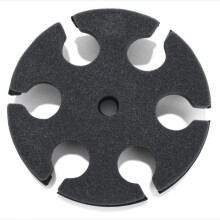 Multi Microphone Holder Round Tray Mics Holder Holds  to 6 Mics for Organizer & Display Wired and Wireless Mic Holder