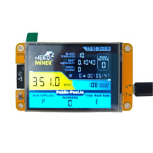 NerdMiner 350KH/S Solo Miner 2.8 Pollici  Display Bitcoin Crypto Solo Lottery Miner Harshrate NerdMiner Aggiornato