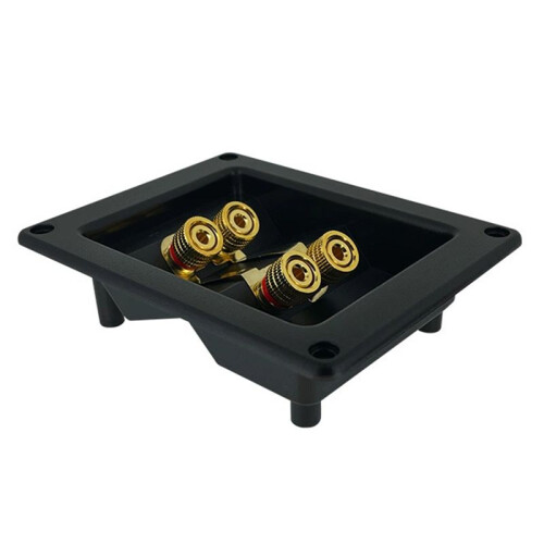 Dual Banana Plug Compatible Terminal Cup Connector for Subwoofer Input Output 2