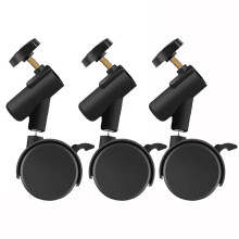 3 Stuks 16 mm Flexibele Zwenkwielen met Montagegat, Ideaal voor Fotografie, Lichtstandaard en Statief, Soepel Rollend