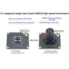 20MP USB Webcam with IMX230 Sensor 5344x4016 Resolution Industrial Camera Module for Streaming Video Conferencing B