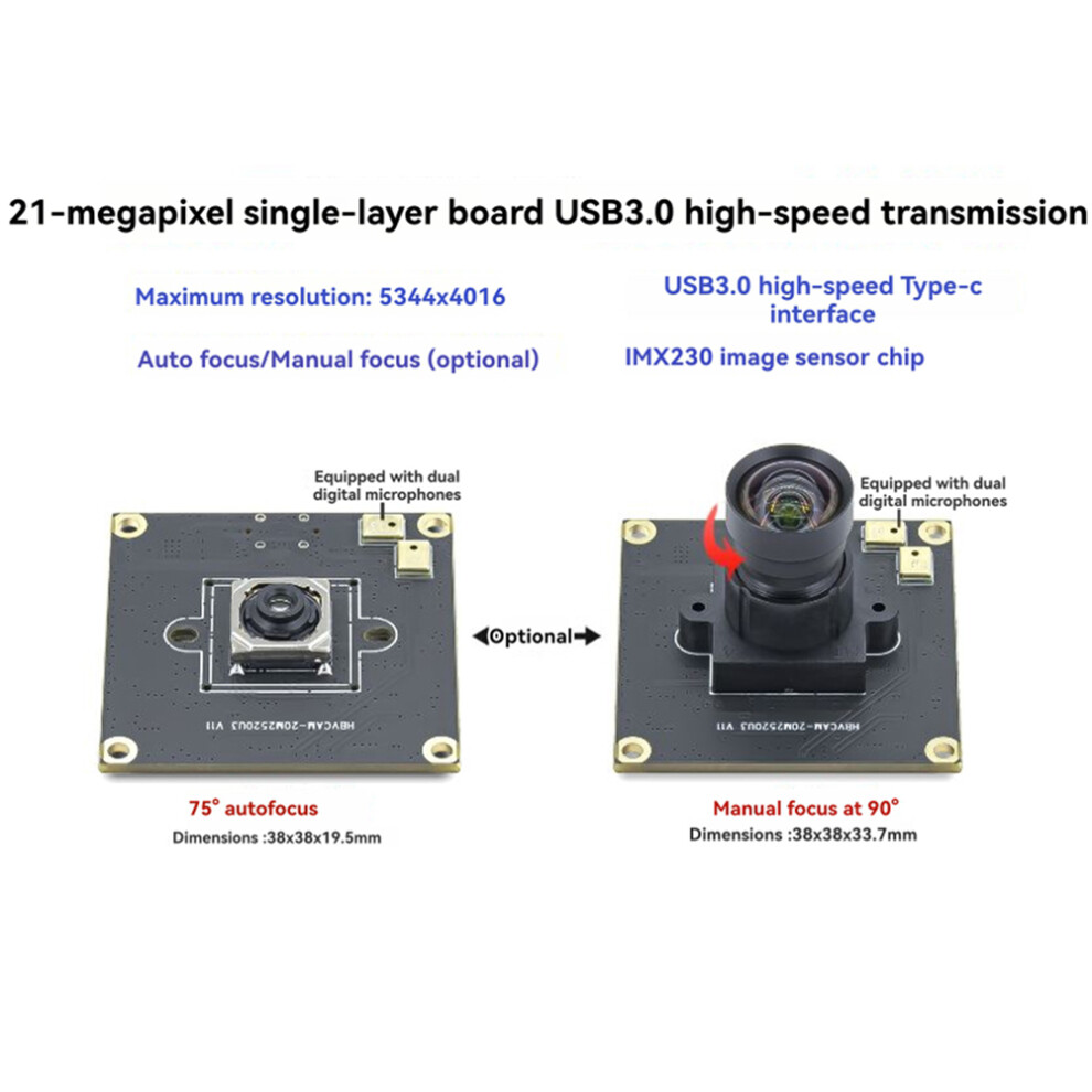 20Mp Usb Webcam With Imx230 Sensor 5344X4016 Resolution Industrial Camera Module For Streaming Video Conferencing B 6033887118760