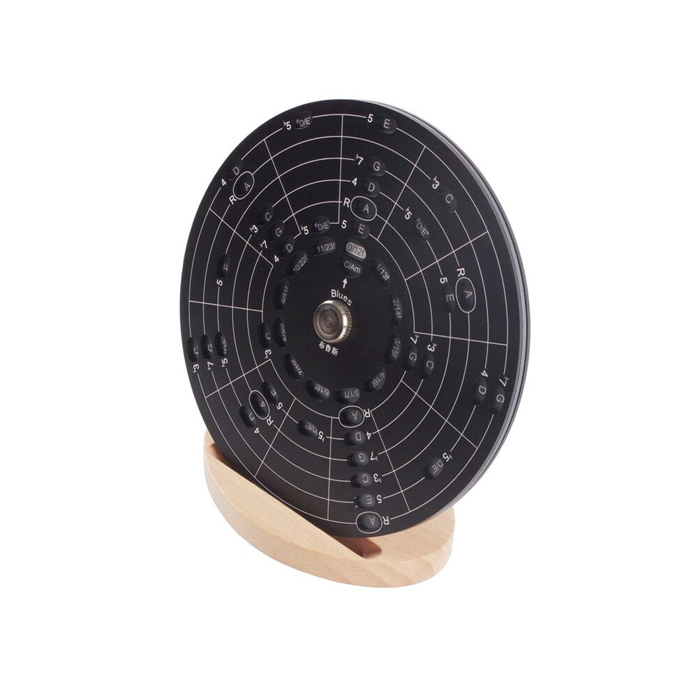 Guitar Chord Wheel Scale Dial Wooden Melody Tool Musical Instruments And Accessories Chord Wheel For Musicians Size L 6033787904920