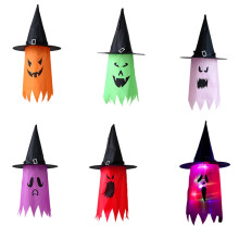 Halloween Decoration Witch Hat, Hanging Luminous Witch Hat Decoration, Halloween Indoor Outdoor Yard Decoration