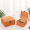 Träförvaringslåda Presentask Bröllopsgodisask Flip Presentbox Brudtärna Presentförpackning Träfärg 6