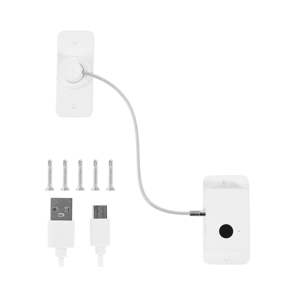 Fingerprint Fridge Lock, Refrigerator Safety Lock, Intelligent Cabinet Lock for Drawers, Dishwasher,Toilet and Cabinet A